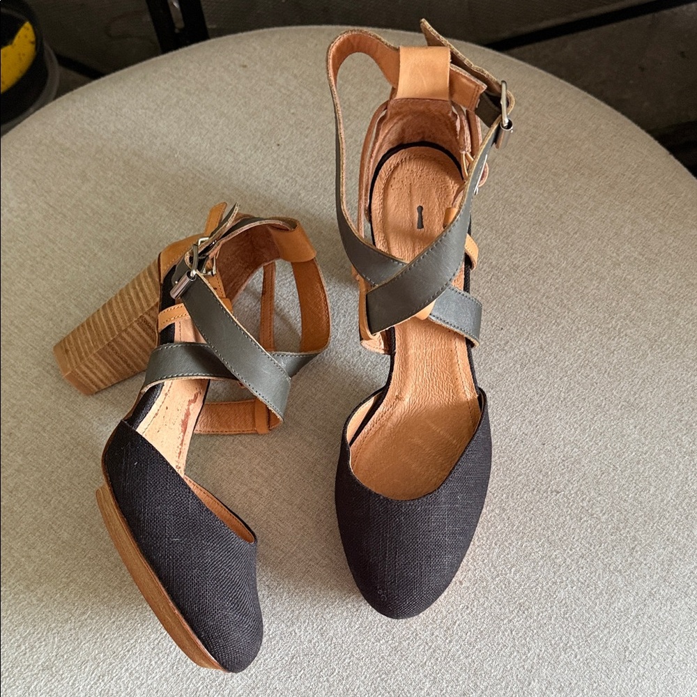 Stylish Black, Navy and Tan Women's Shoes - Picture 7 of 16